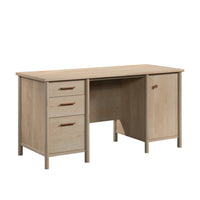 Sauder 59"W Whitaker Point Desk - Natural Maple-Top features strong and lightweight 1" panel construction