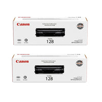 Canon 128 Black Toner Cartridge, 2 Pack (3500B013)-Black
