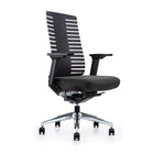Modern Homes Fishbone Office Chair-Adjustable armrest with PU surface