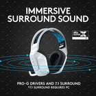 Logitech G733 K/DA LIGHTSPEED Wireless Gaming Headset - Official League of Legends Gaming Gear-Clear Audios: Hear every audio cue with breathtaking clarity; PRO-G drivers are designed to significantly reduce distortion and reproduce precise, consistent, rich sound quality