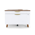 MidMod by Union & Scale 29" 2-Drawer Lateral File Cabinet - Letter/Legal - White/Espresso-MidMod is a collection by Union & Scale
