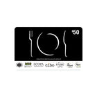 Creative Restaurant Group $50 Gift Card-Air Miles cannot be collected on Gift Card purchases.