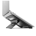 LOGiiX Lift Incline Laptop Stand - Black-Ultra-thin collapsible design. Grippy rubberized strips to keep the stand in place. Increase device height by up to 5.5 inches