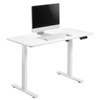 Uplite Sit Stand Height Adjustable Desk - Black-Electric easy one touch system – the high-quality engine and strong desk base provides powerful and smooth height adjustment. With the help of the horizontal brake lever and thickened desk legs, the desktop should move without tilting to keep your devices safe and secure.