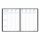 Blueline Dec 2022 - Dec 2023 Planifi-Action Weekly/Monthly Planner - Black - 11"H x 8-1/2"W - French-Twin-wire binding with black soft Castillan vinyl jacket