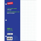 Staples 1 cm Metric Quad Refill Paper - 8-3/8" x 10-7/8" - 100 Sheets-Refill graph paper is ideal for mathematics and drafting