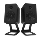Kanto SE6 Elevated Desktop Speaker Stands for Large Speakers - Black-Speaker resting surface measures 5.3" W x 7.4" D (13.5 x 18.8 cm)
