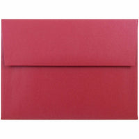 JAM Paper A6 Invitation Envelopes, 4.75 x 6.5, Stardream Metallic Jupiter Red, 250 Pack (V018263H)-Jupiter red stardream metallic envelope