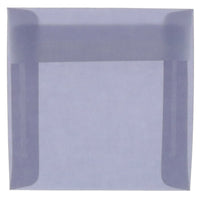 JAM Paper 6 x 6 Square Envelopes, Wisteria Purple Translucent Vellum, 50 Pack (PACV514I)-Wisteria purple translucent envelope