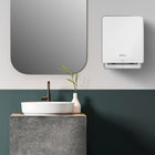 Kimberly-Clark Professional ICON Automatic Hard Roll Towel Dispenser - 16.53" x 12.41" x 10.19" - with White Mosaic Design Faceplate-Human centric design ensures ease of use with intuitive control panel iconography and clear visual prompts to reduce unnecessary interactions.