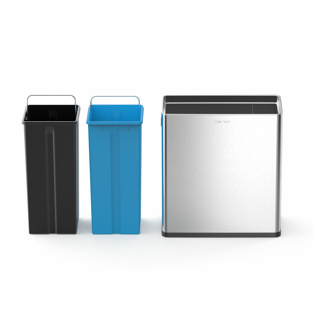 Step N' Sort Motion Sensor 2-Compartment Trash and Recycling Bin