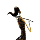 Truu Design Antique Iron Female Violin Player Statue, 22 inches, Brown-Display: add a hint of elegancy and taste by placing it on your countertop, nightstand, tabletop, shelf, or coffee table