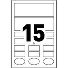 Avery No-Iron Writeable Permanent Clothing Labels, White, Assorted Shapes, 45 Pack (2356)-Permanent Adhesive