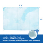 Educational Insights Classroom Light Filters - 2' x 4' - Clouds - Set of 4-Easy installation: 4 panels fit over standard fluorescent and LED ceiling light fixtures with sturdy, sewn-in magnets, creating a soothing working environment