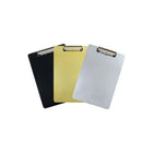 JAM Paper Standard Plastic Clipboard - Metallic Assorted Colors - 3 Pack-Size: 9 x 13 inches. Easy to stack and organize. Fits in most bags, backpacks, and brief cases.