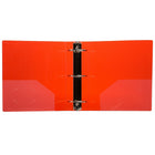 JAM Paper Plastic 3 Ring Binder, 3", Red, 2 Pack-Includes Pockets