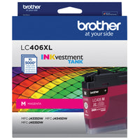 Brother Genuine LC406XLMS High-Yield Magenta Ink Cartridge-Professional colour inkjet print quality you can consistently rely on for up to 5,000 pages