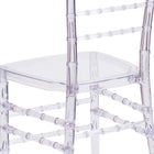 Flash Furniture Flash Elegance Crystal Ice Stacking Chiavari Chair-Constructed of Ultra-Strong Polycarbonate