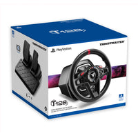 Thrustmaster T128 P Racing Wheel - PS4/PS5/PC-Modern wheel rim design featuring 13 buttons: perfect for all types of racing simulation