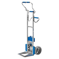 Wesco Liftkar Aluminum Stair Climbing Hand Truck, Fold-L, 300 Lbs., Microcellular (274159)-Handle Type: Fold-L