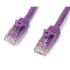 StarTech Cat6 Patch Cable with Snagless RJ45 Connectors, 75 Feet, Purple-50-micron gold connectors ensure optimum conductivity while eliminating network signal loss due to oxidation or corrosion