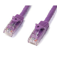StarTech Cat6 Patch Cable with Snagless RJ45 Connectors, 75 Feet, Purple-50-micron gold connectors ensure optimum conductivity while eliminating network signal loss due to oxidation or corrosion