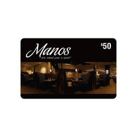 Manos $50 Gift Card-Air Miles cannot be collected on Gift Card purchases.
