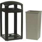 Rubbermaid Landmark Series Classic Container, Sable, 45 Gallons, Liner 3959 No Sides (FG397500SBLE)-Capacity - 50 US gal.