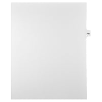 Mark Maker Legal Tabs - Letter Size - White - 1/15th cut - 25 tabs per package - 5 packages Pack - Number 125-White Single Tabs