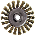 Knot Wire Wheel Brushes, Standard Twist Knot High Speed Steel Small Grinder, Steel, Bx299, 2 Pack-STAINLESS