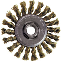 Knot Wire Wheel Brushes, Standard Twist Knot High Speed Steel Small Grinder, Steel, Bx299, 2 Pack-STAINLESS