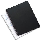 GBC Linen Weave Standard Presentation Covers  - Letter Size - Black - 200 Pieces-Linen weave presentation cover