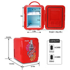 Coca-Cola Love 1971 Series Mini Fridge 6 Can Cooler/Warmer-10