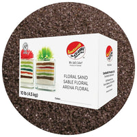 Sandtastik Floral Coloured Sand, 10 lb (4.5 kg) Box, Dark Grey-Coarse grain with natural sparkle throughout