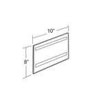 Azar Displays 8" x 10" Horizontal Wall Mount Acrylic Sign Holder with Adhesive Tape, Clear, 10 Pack (122026)-Sign holder made of 0.100" thick acrylic