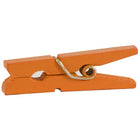 JAM Paper Wood Clothing Pin Clips, Medium, 1 1/8, Orange, 3 Packs of 50, 150 Total (230729145g)-4