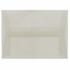 JAM Paper 4Bar A1 Translucent Vellum Envelopes - 3.625" x 5.125" - Platinum Silver - 25 Pack -Colour: Platinum Silver Translucent 