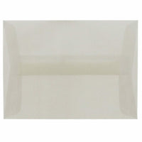JAM Paper 4Bar A1 Translucent Vellum Envelopes - 3.625" x 5.125" - Platinum Silver - 25 Pack -Colour: Platinum Silver Translucent 