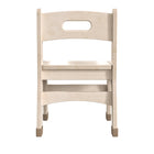 Flash Furniture Bright Beginnings Commercial Grade Wooden Classroom Chairs, 10" Seat Height with Foot Caps - Natural - Set of 2-Curved Legs to Prevent Tipping
