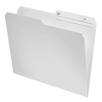 Oxford File Folders with 1/2 Cut Tab - Letter Size - Ivory - 100 Pack-Durable grade stock for superior durabilty