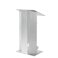 Urbann K6 Lectern With Wheels - Aluminum, Light Grey-Type of Lectern: Free standing with wheels