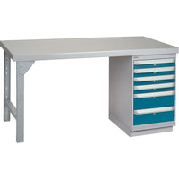 Kleton Pre-Designed Workbenches, 60" W x 36" D x 34" H, 2500 Lbs. Capacity (FG641)-Capacity: 2500 lbs.