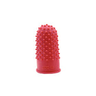 Westcott Rubber Finger Tips - Large - Red-Ideal for light-duty counting, filing, collating and sorting