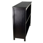 Winsome Terrace Storage Shelf 3-Tier 37" Wide, Espresso-Made of solid and composite wood