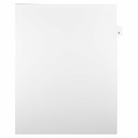 Mark Maker Legal Exhibit Index Tab White Single Tabs, 1/25th Cut, Letter Size, No Holes, Number 5, 25 Pack-White Single Tabs, 1/25th Cut