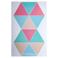 Truu Design Triangle Wall Decals, 11.02 x 19.09 inches, Pink/Turquoise-Set: comes in a box of 6 premium quality wall decals, suitable for smooth and clean surfaces
