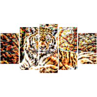Designart Tiger Pride Animal Art on Canvas, (PT2404-373)-Print