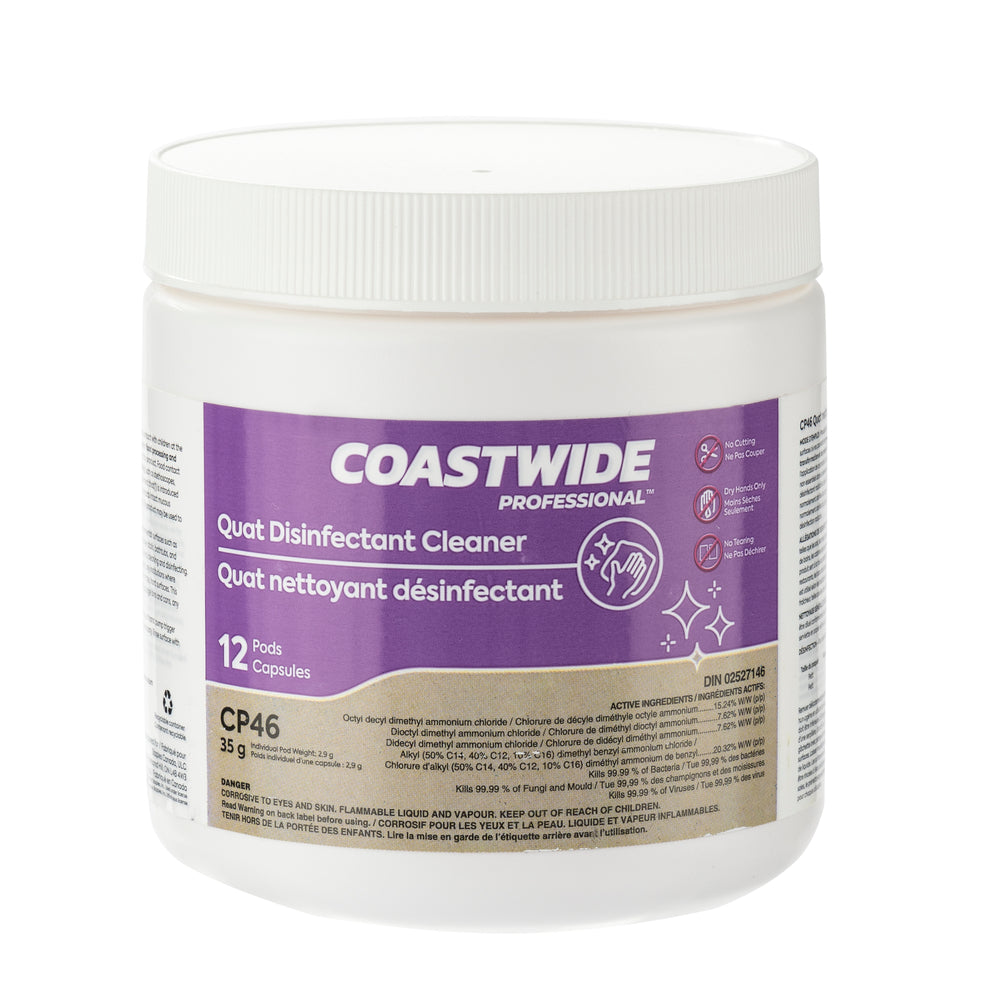 Coastwide CP46 Quat Disinfectant Cleaner - 35 gr capsule- 12