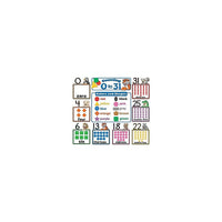 Teacher Created Resources Bulletin Board Set, Counting 0-31, 34/Set (TCR4772)-Helps children to learn numbers, colours and shapes