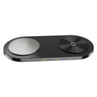Powerology Dual Qi 15W Max Wireless Charger - Charcoal-Charge 2 devices